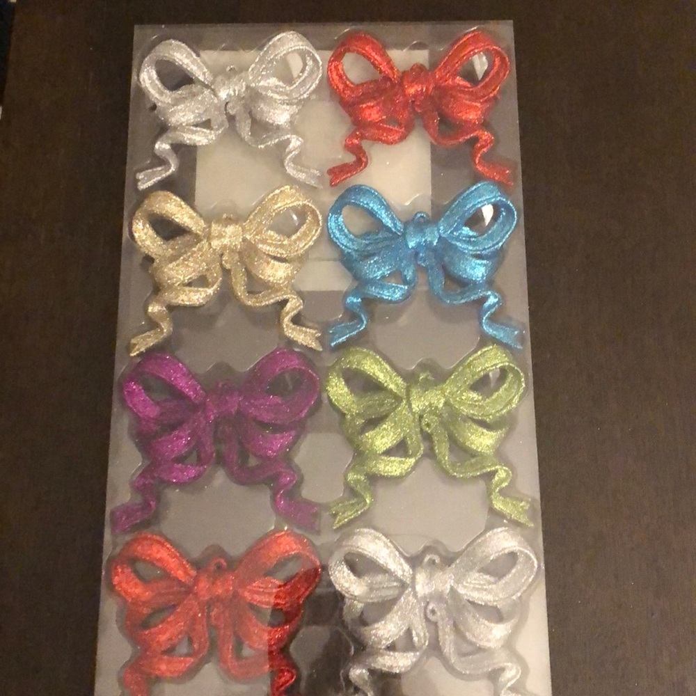 Martha Stewart Shatter Resistant Bow Ornaments